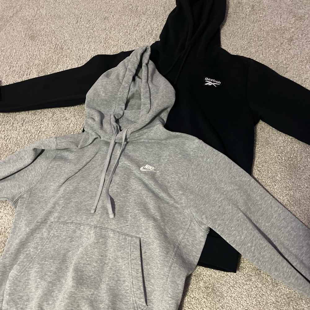 Nike Men's Sweater - Gray and Black